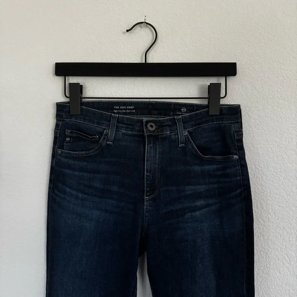 AG Jeans The Jodi Crop High Rise Slim Flare Crop Size 26 Adriano Goldschmied - Picture 6 of 7